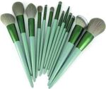 13 Piece Makeup Brush Set Fan